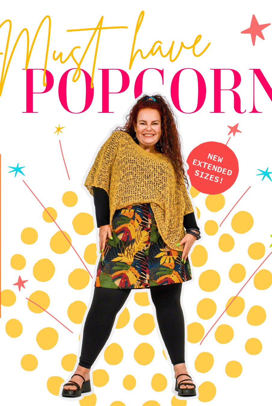 NEW! Popcorn Tops🍿 NOW up to a size 26! 🙌🌈