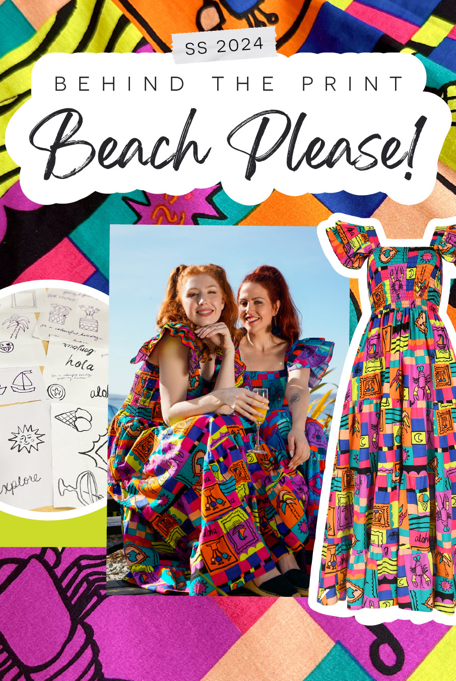 Behind the Print! Beach Please! 🎨🌴