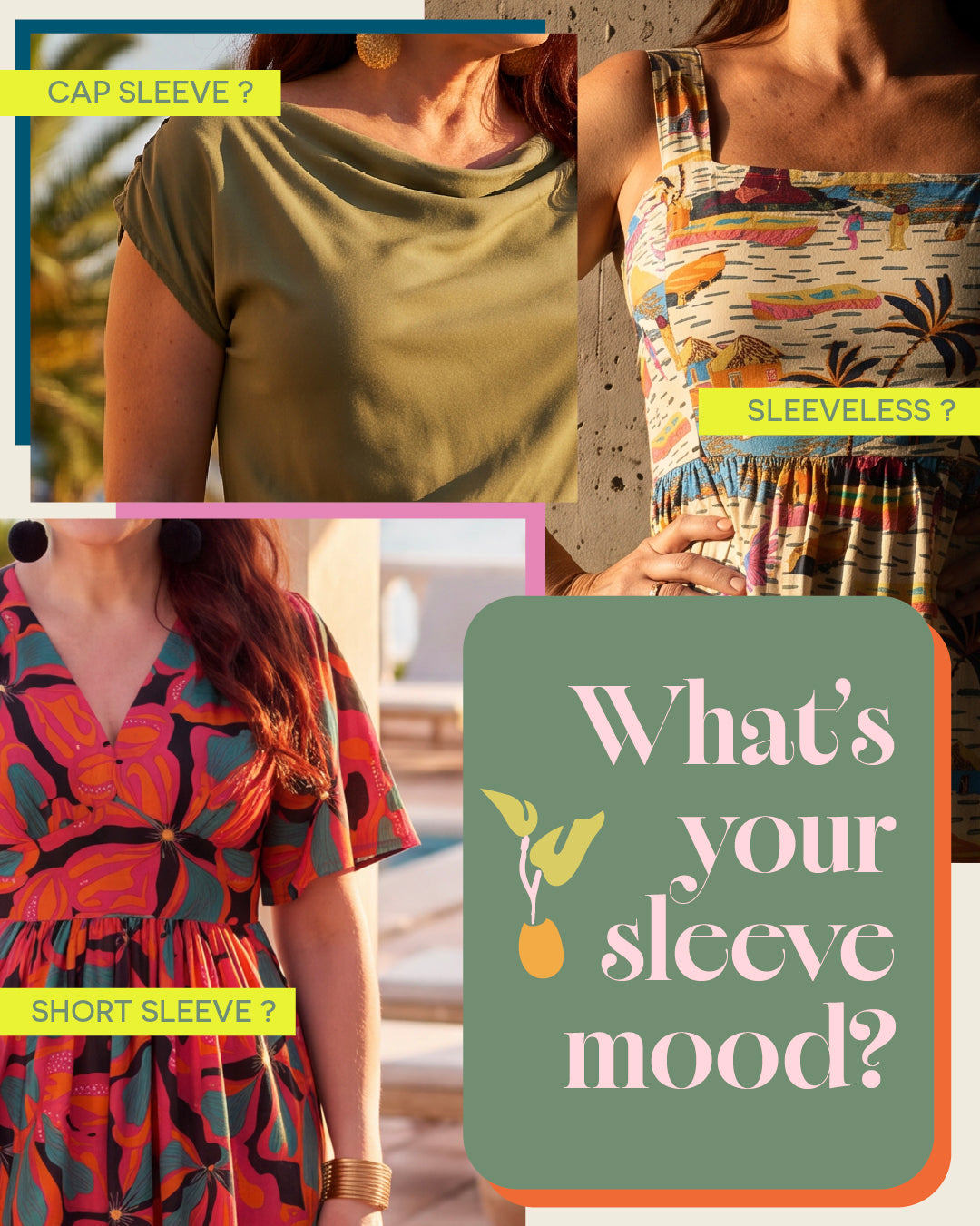 Short, Cap or Sleeveless? 👗