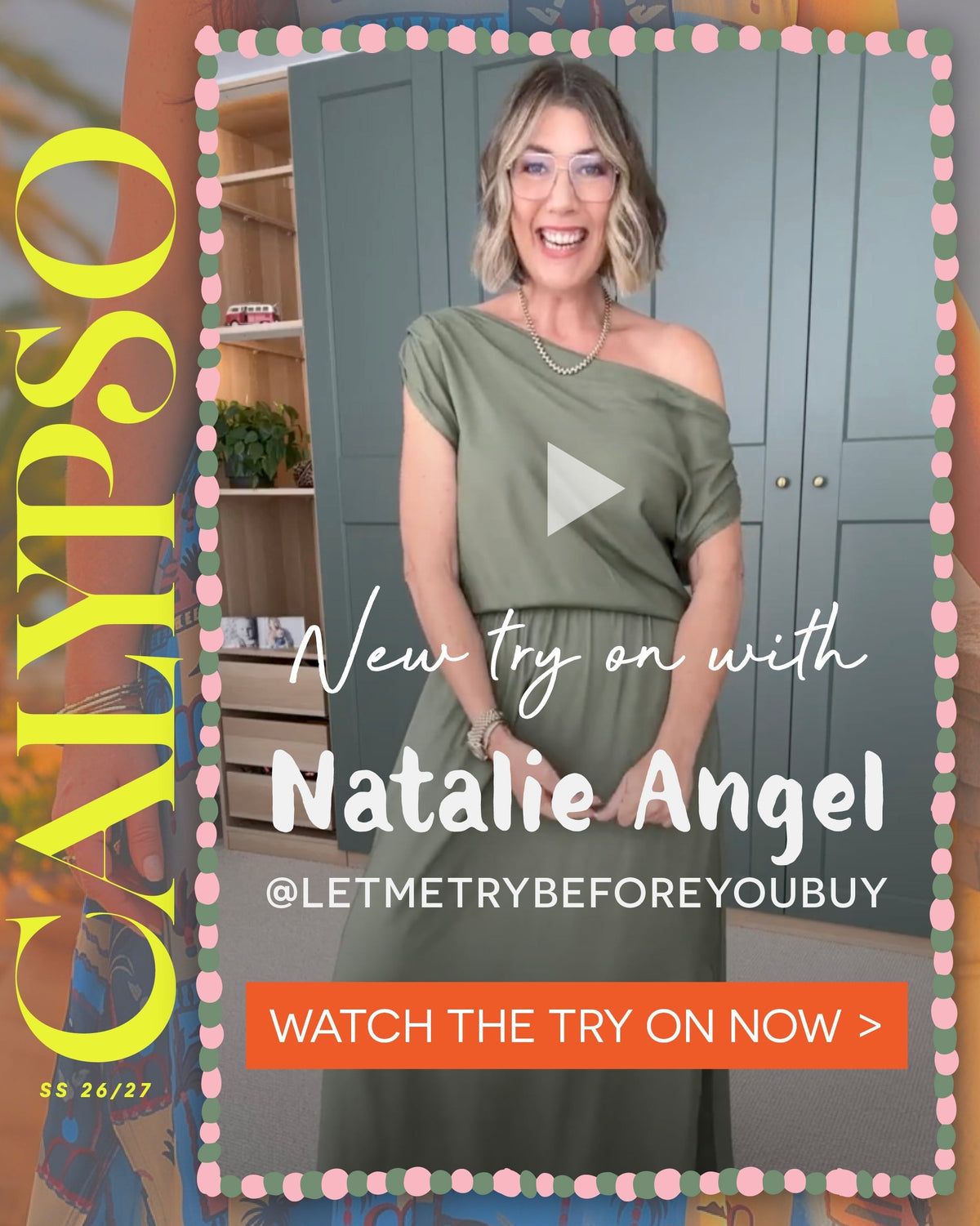 👀 Natalie Angel Tries On CALYPSO
