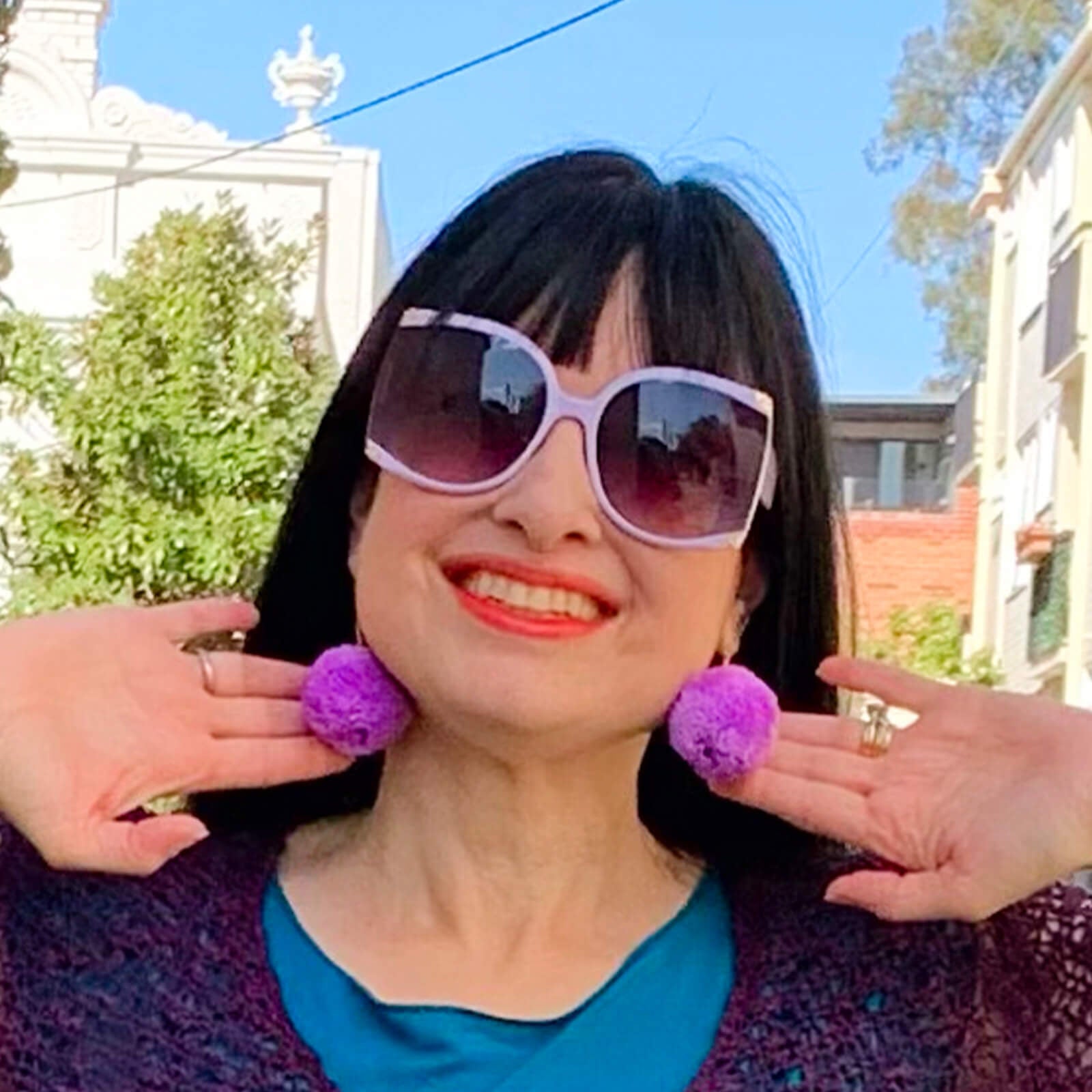 Pom Pom Earrings - Keshet Design