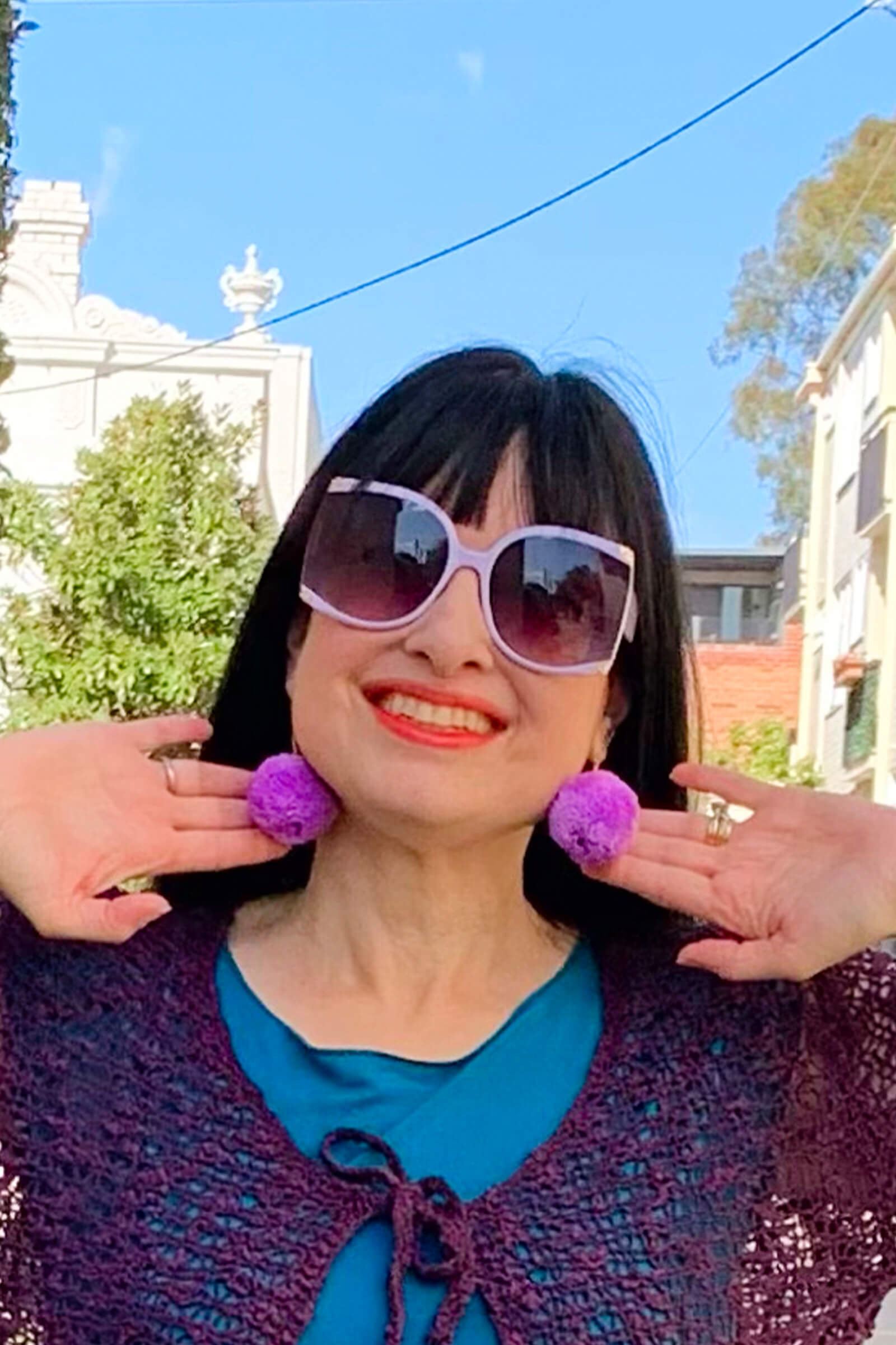 Pom Pom Earrings - Keshet Design