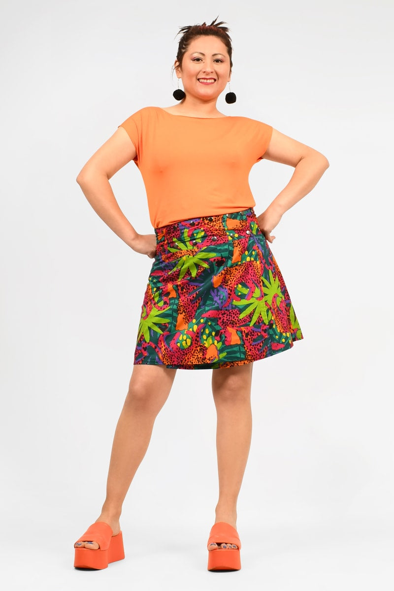 Aluula Short Reversible Button Skirt - Keshet Design