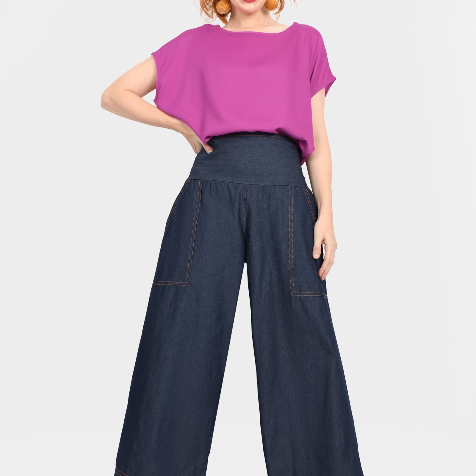 Gemma Denim Long Pants