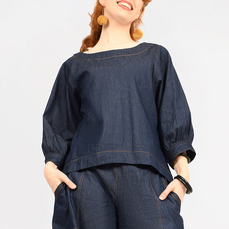 Etti Denim Top