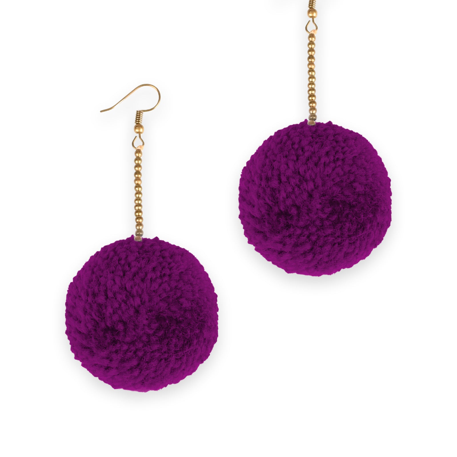 Pom Pom Earrings - Keshet Design