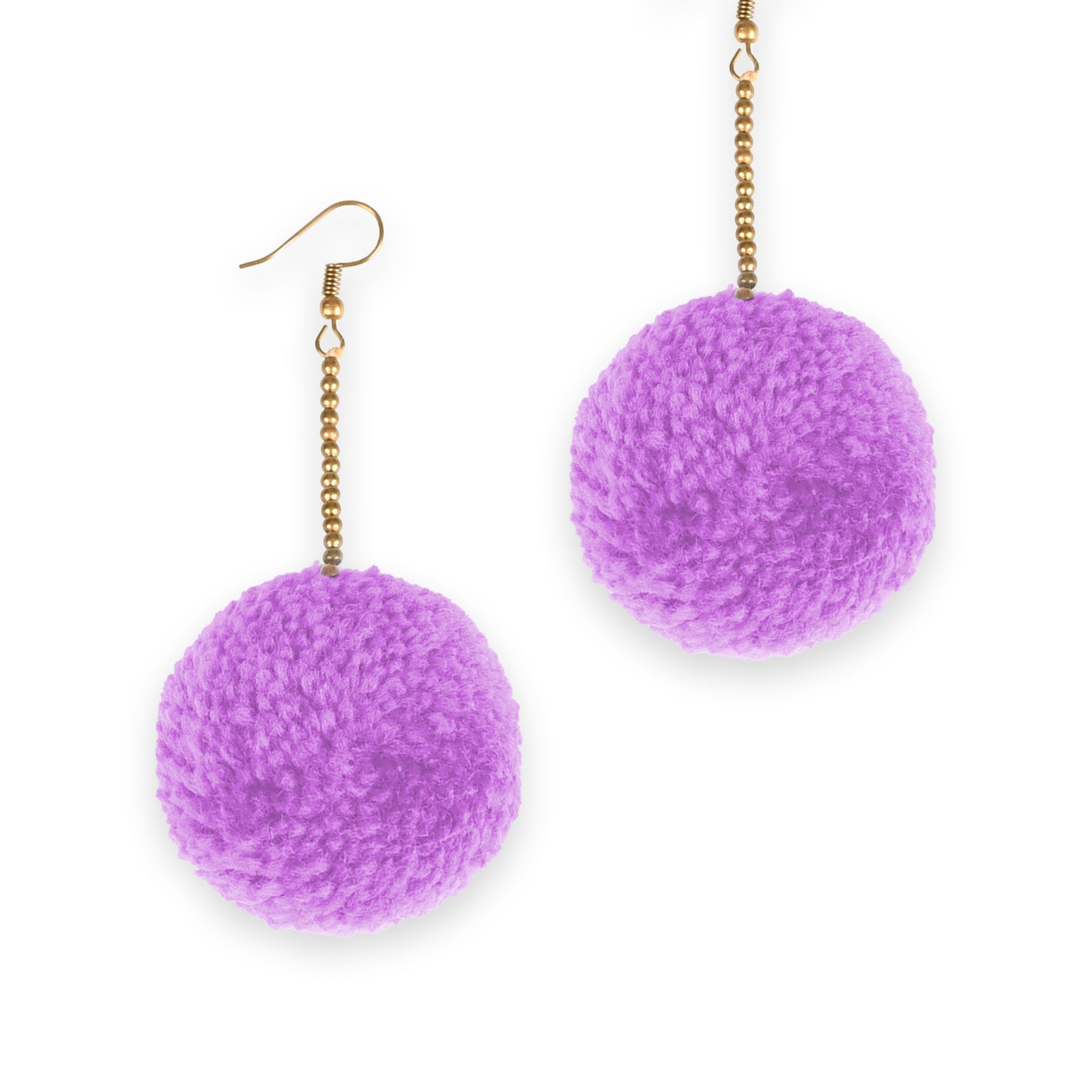 Pom Pom Earrings - Keshet Design