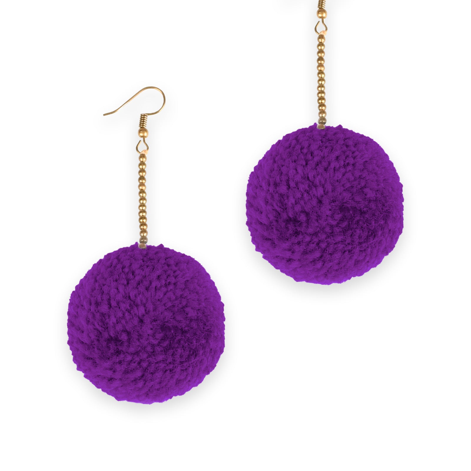 Pom Pom Earrings - Keshet Design