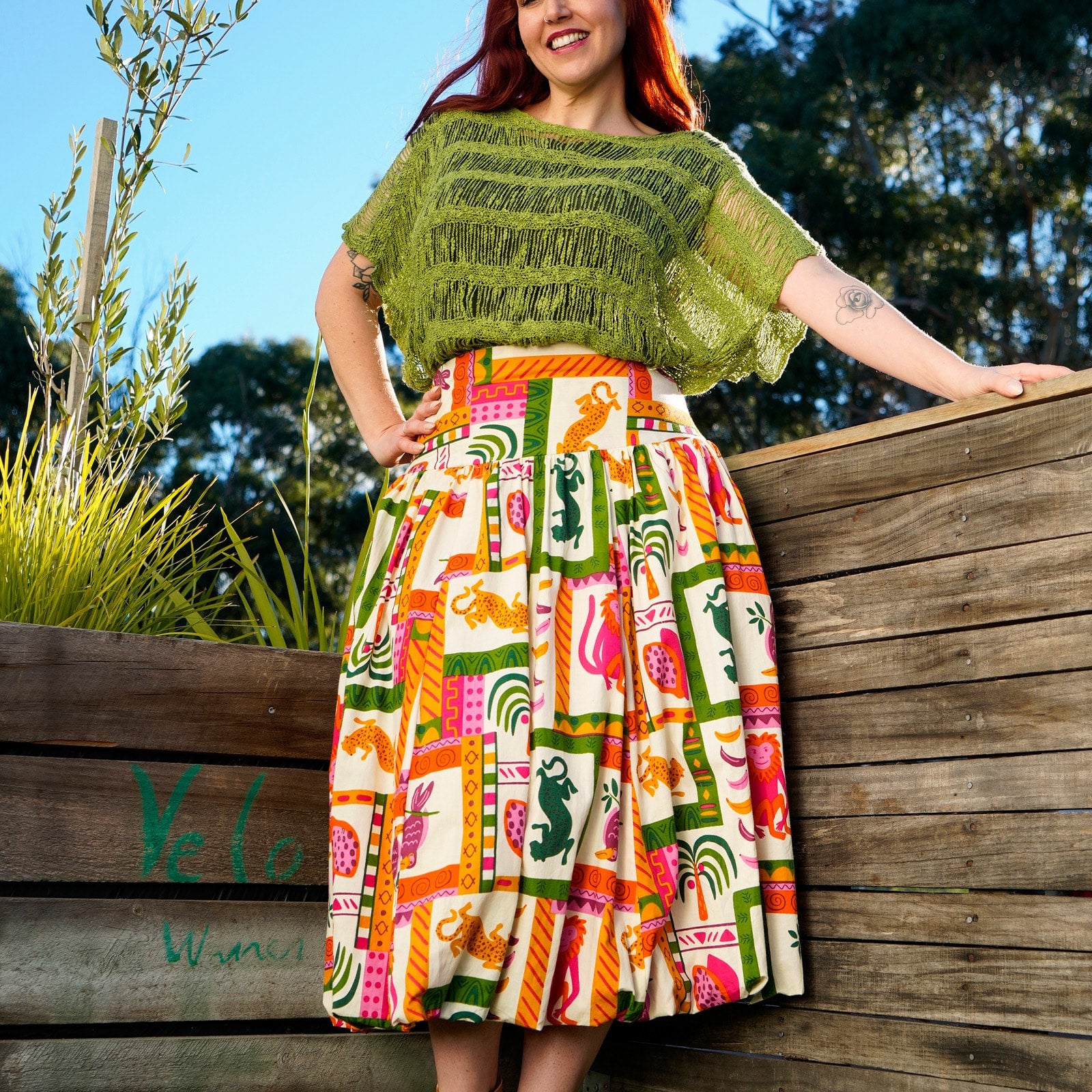 Ebony Midi Skirt