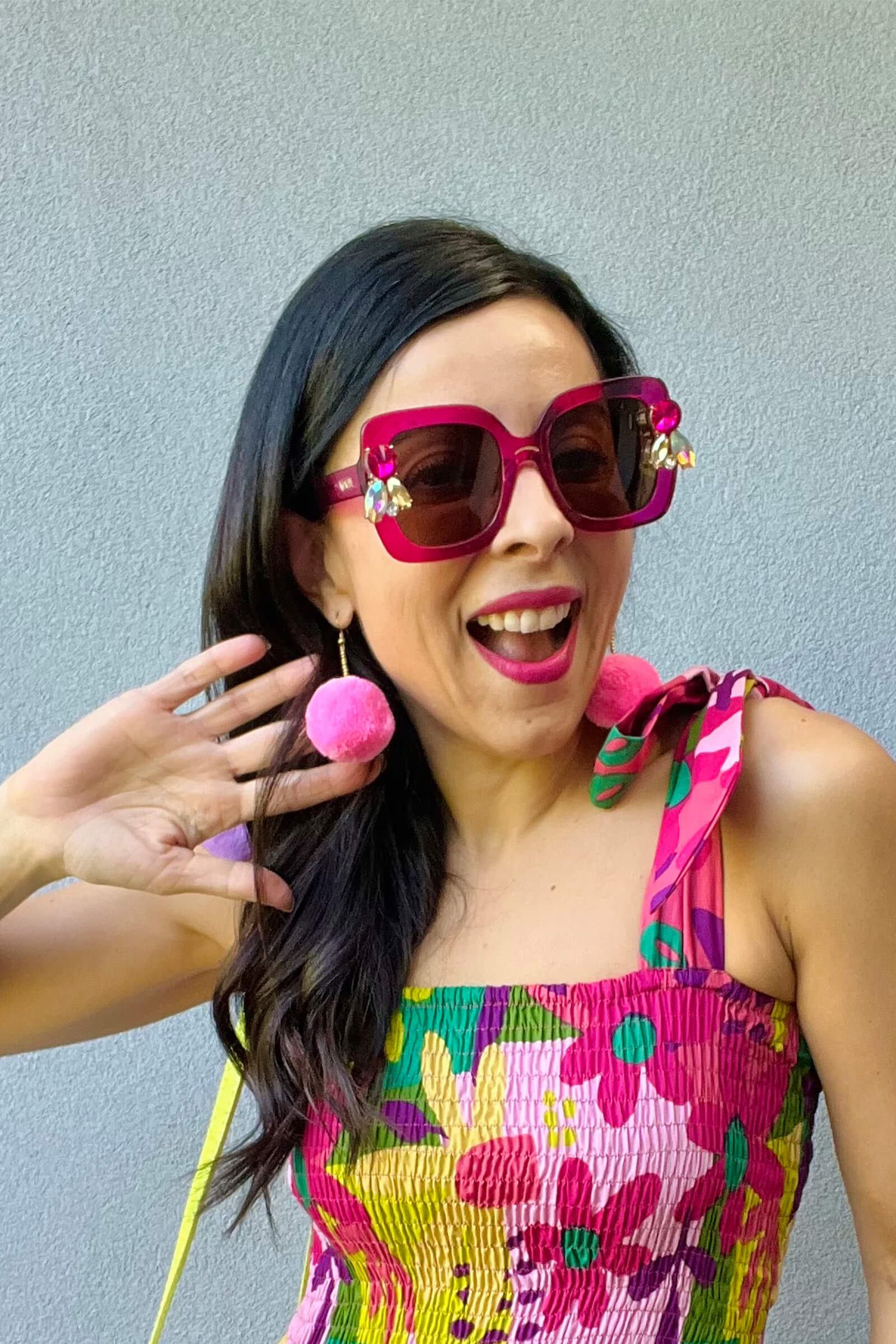 Pom Pom Earrings - Keshet Design