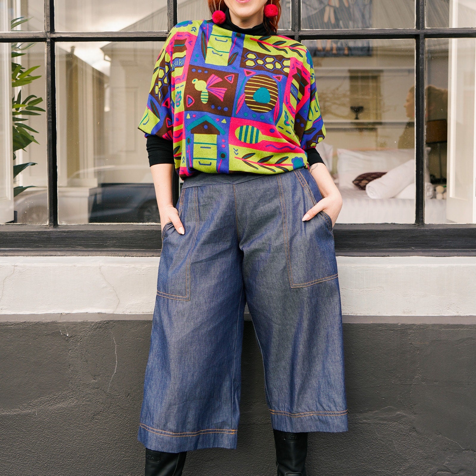 Gemma Denim 3/4 Pants