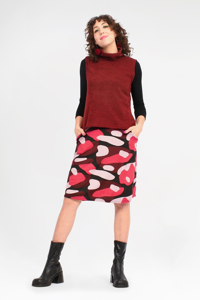 Gia 3/4 Knit Skirt - Keshet Design