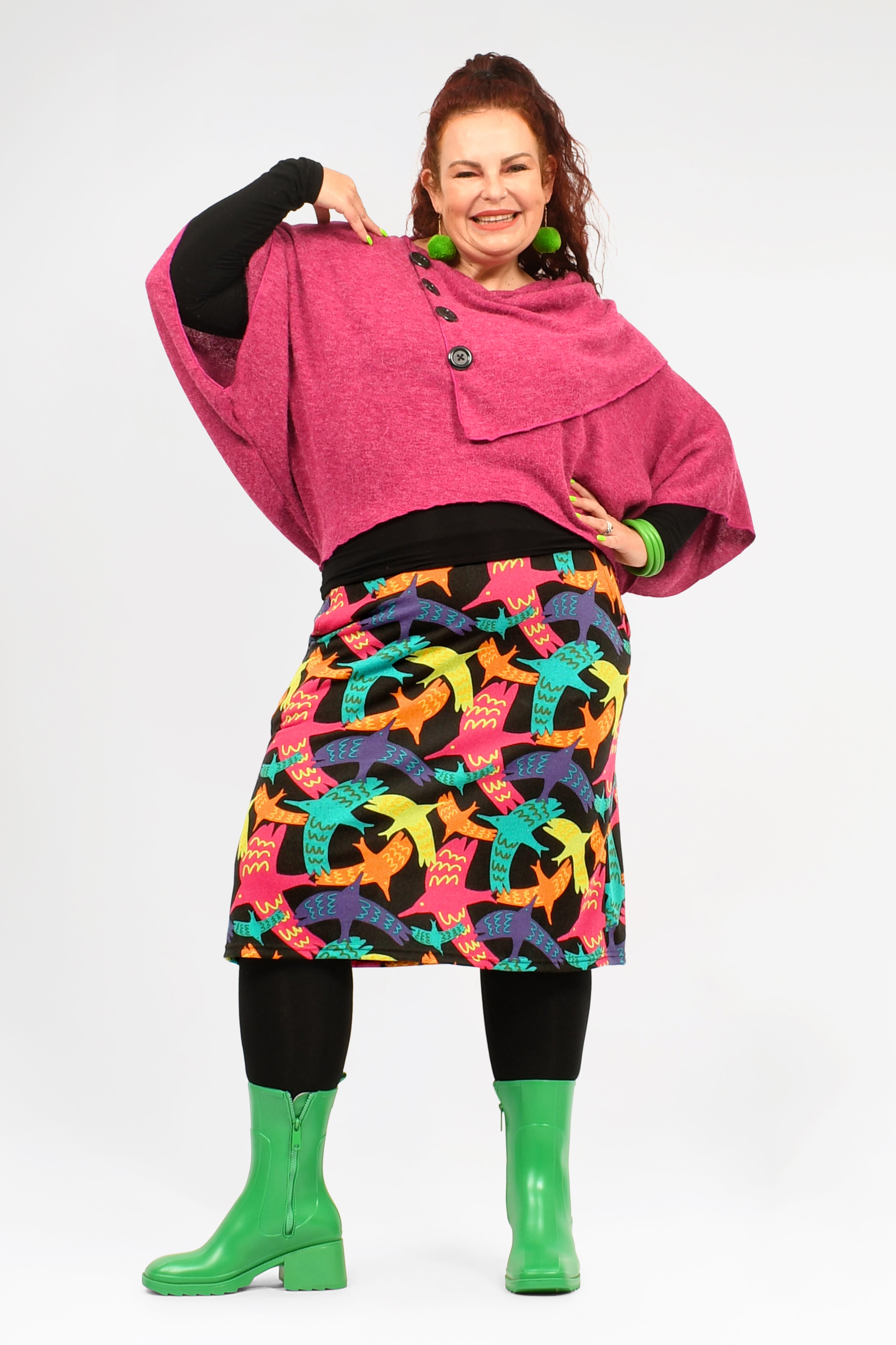 Gia 3/4 Knit Skirt - Keshet Design