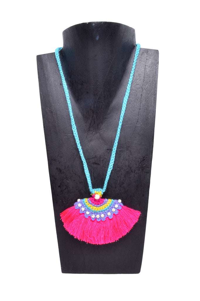 Boho Tassel Fan Necklace - Keshet Design