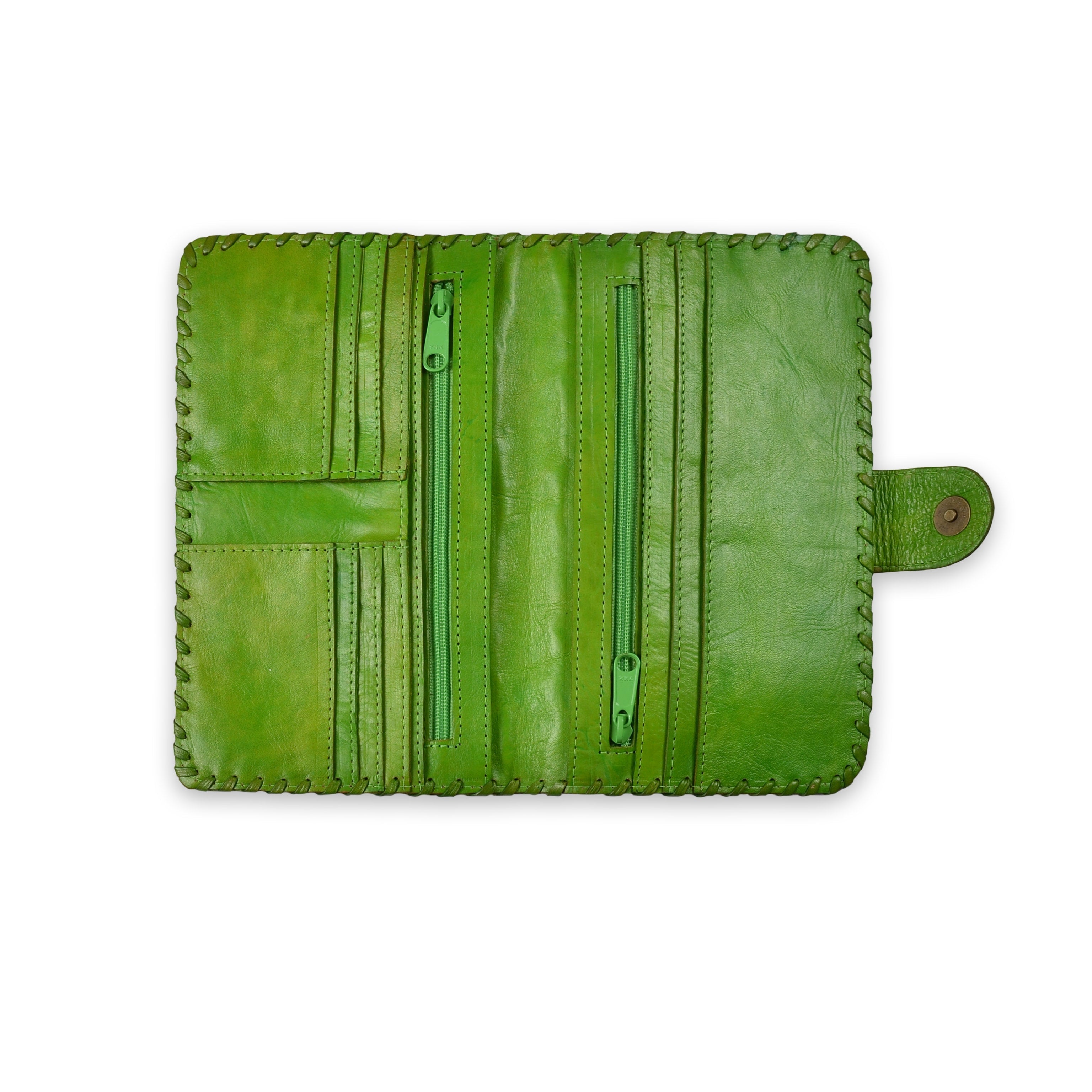 Leather Large Wallet - Keshet Unique Colourful Women's Clothing Tasmania Australia