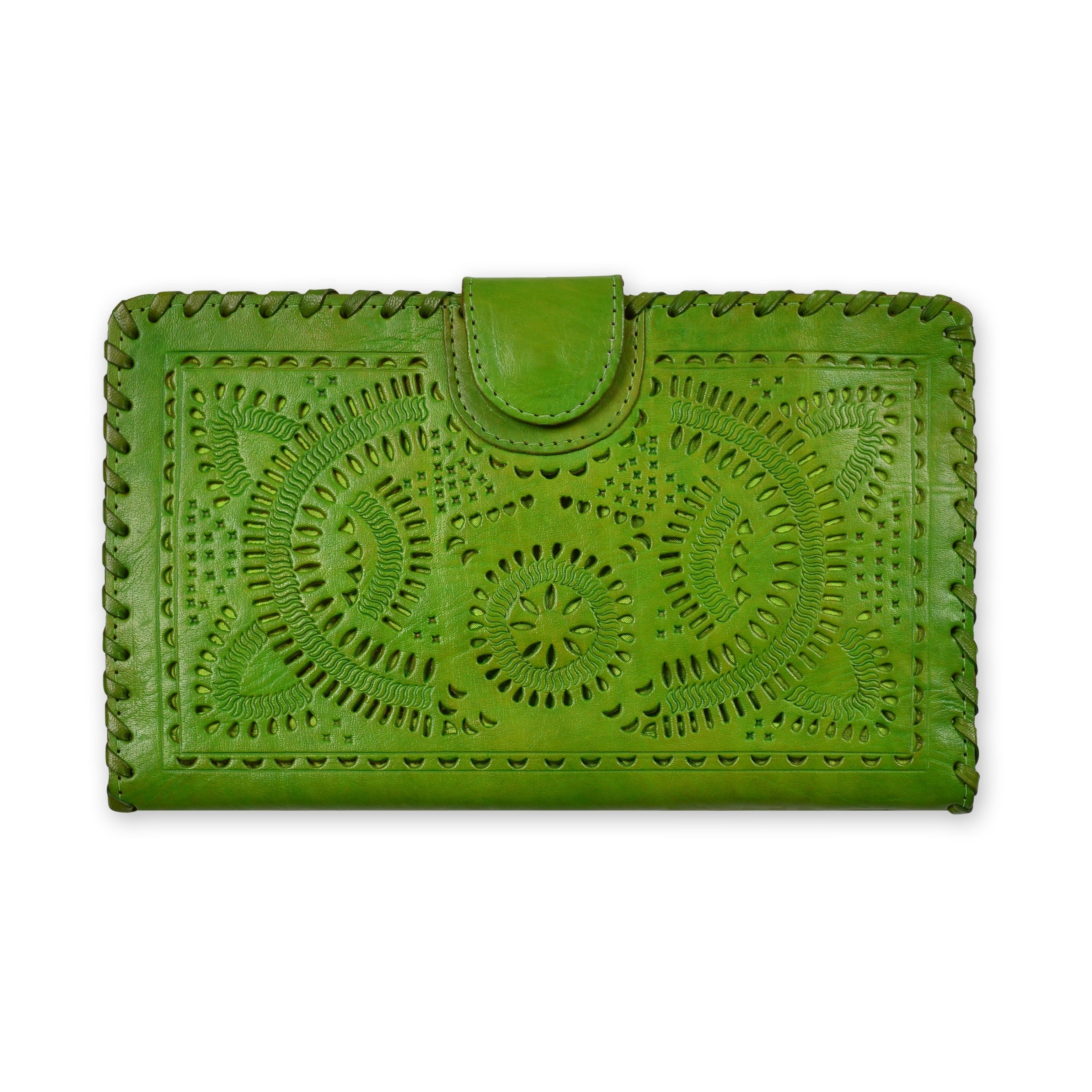 Leather Large Wallet - Keshet Unique Colourful Women's Clothing Tasmania Australia