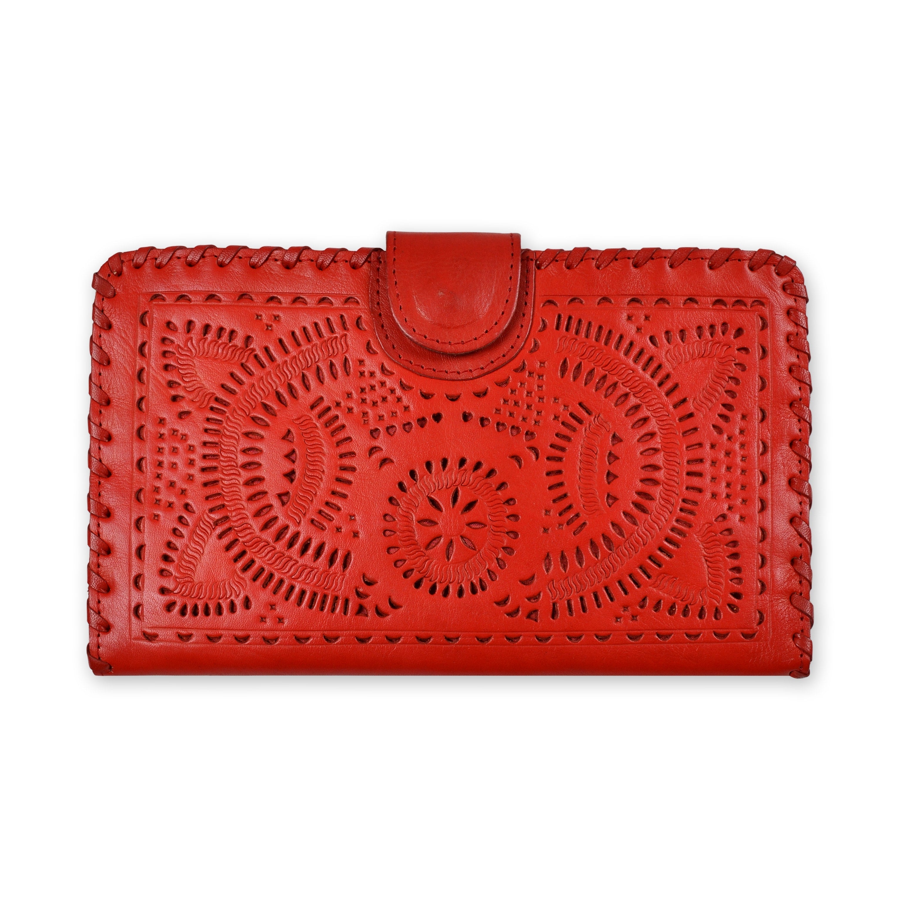 Leather Large Wallet - Keshet Unique Colourful Women's Clothing Tasmania Australia