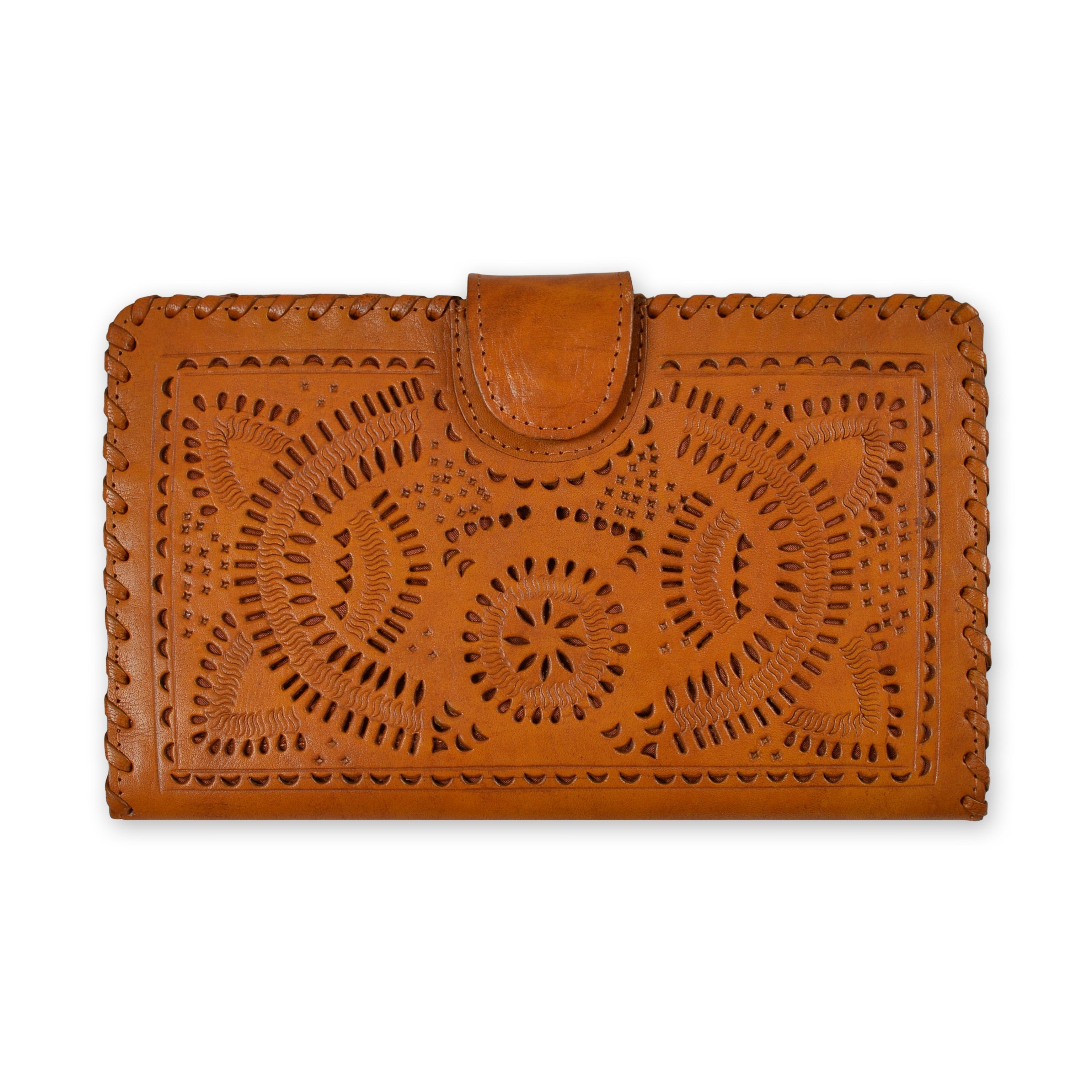 Leather Large Wallet - Keshet Unique Colourful Women's Clothing Tasmania Australia