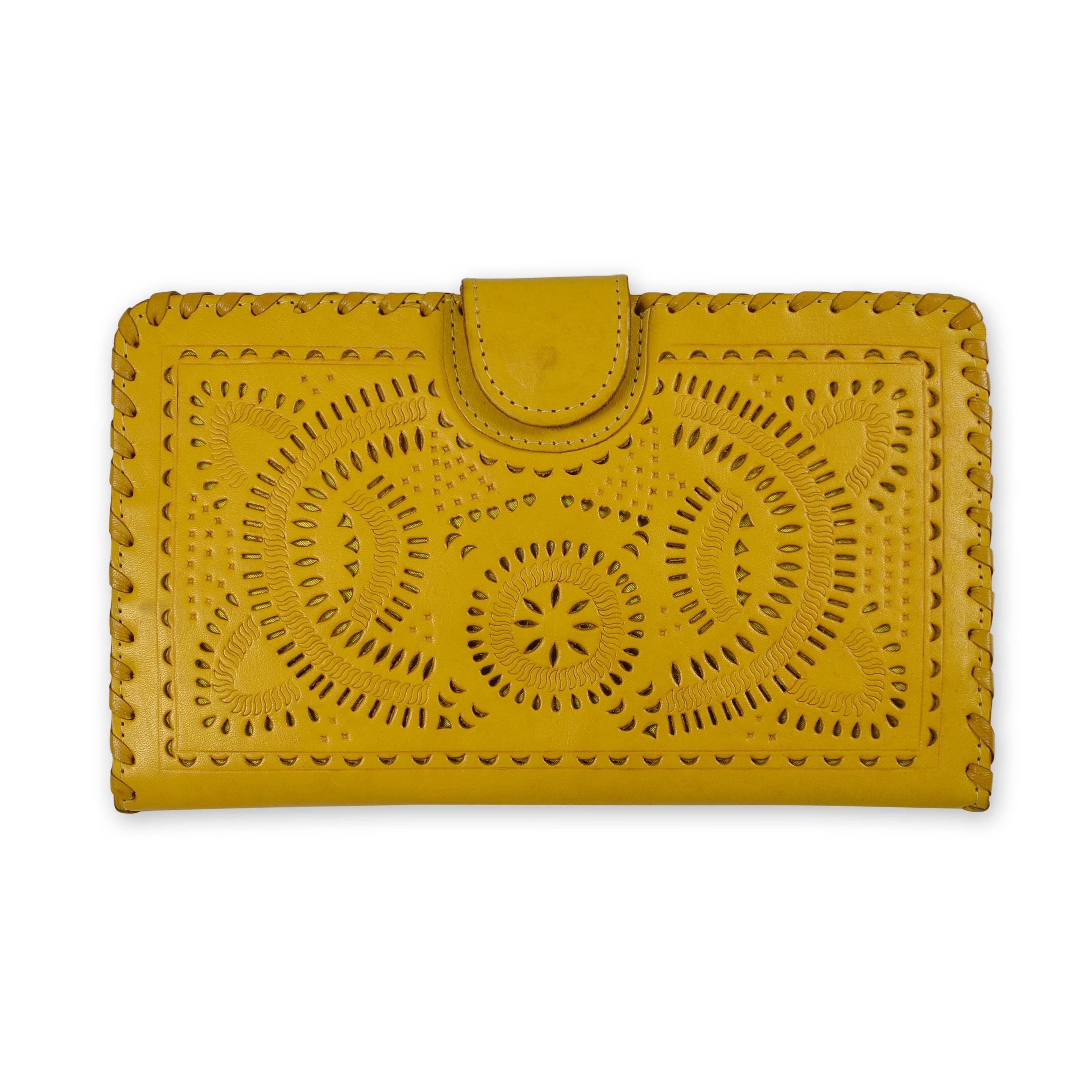 Leather Large Wallet - Keshet Unique Colourful Women's Clothing Tasmania Australia