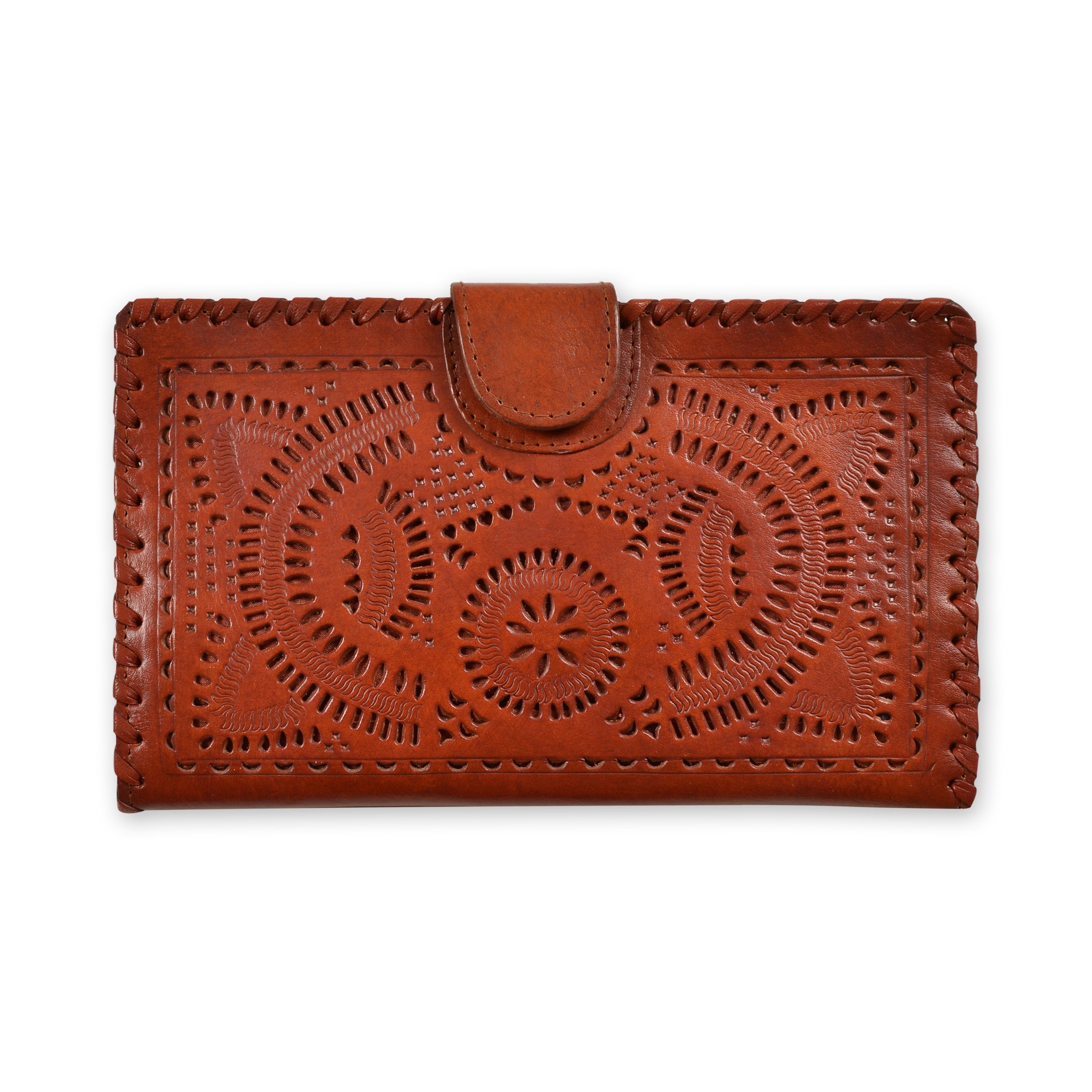 Leather Large Wallet - Keshet Unique Colourful Women's Clothing Tasmania Australia