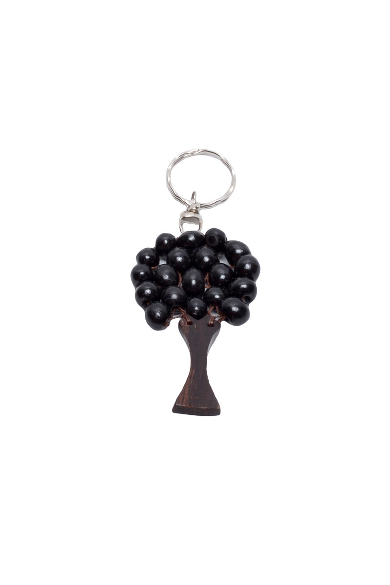 Small Wooden Tree Keyring - Keshet Design