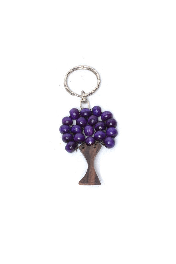 Small Wooden Tree Keyring - Keshet Design