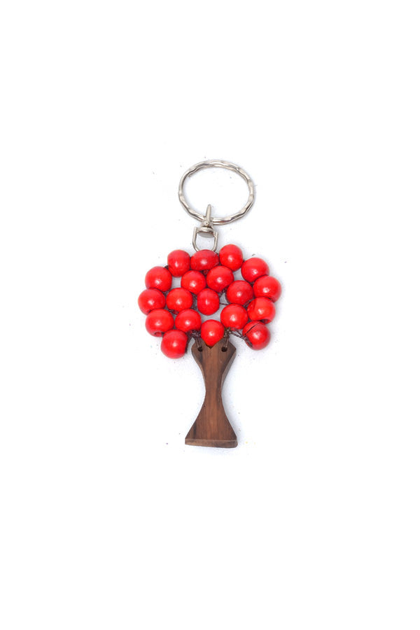 Small Wooden Tree Keyring - Keshet Design