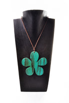 Wooden Large Flower Necklace - Keshet Design