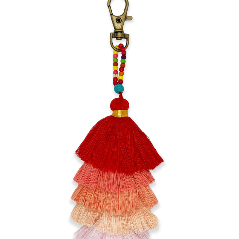 Kiki Tassel Keyring - Keshet Unique Colourful Women's Clothing Tasmania Australia