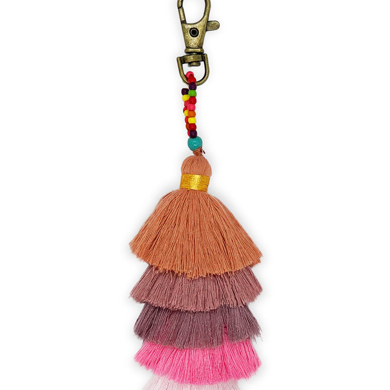 Kiki Tassel Keyring - Keshet Unique Colourful Women's Clothing Tasmania Australia