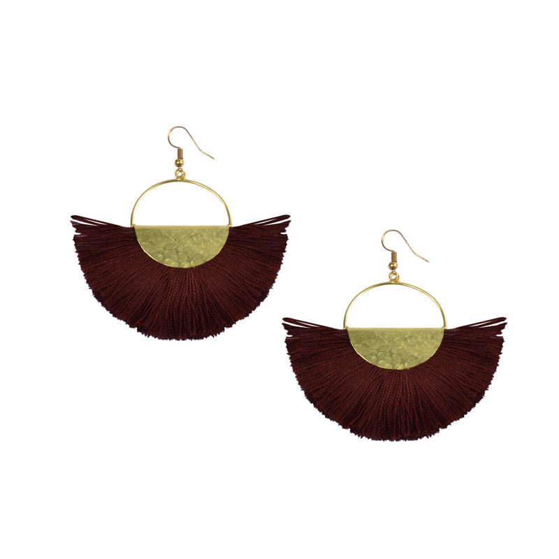 Elemental Large Fan Earrings - Keshet Design