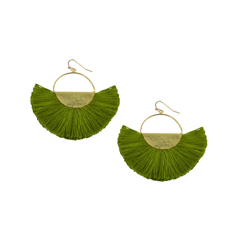 Elemental Large Fan Earrings - Keshet Design