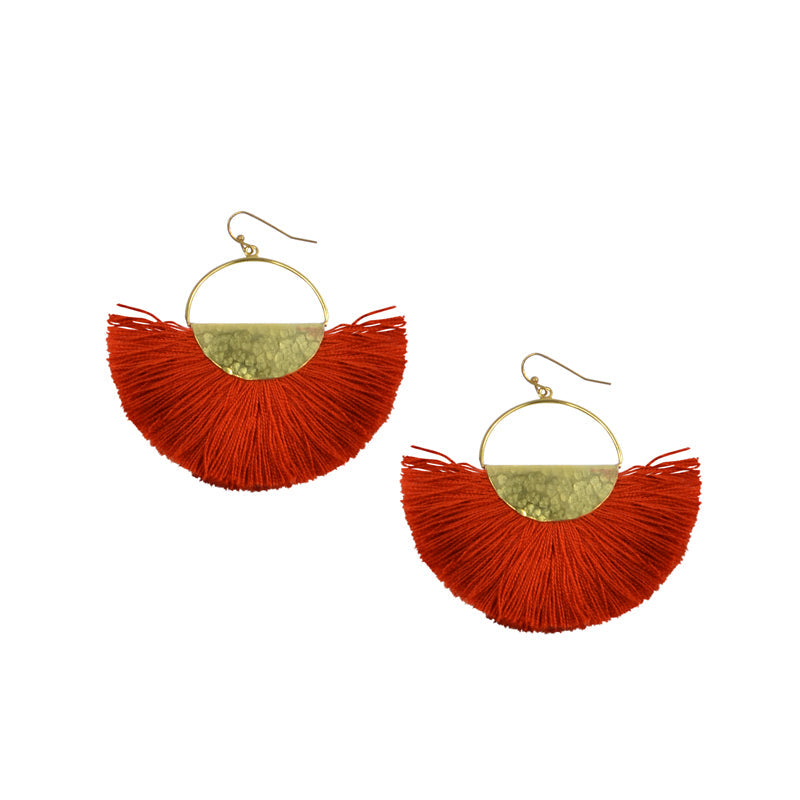 Elemental Large Fan Earrings - Keshet Design