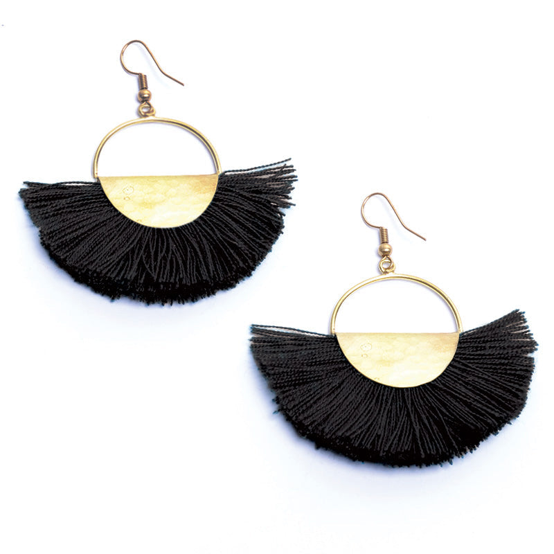 Elemental Fan Earrings - Keshet Design