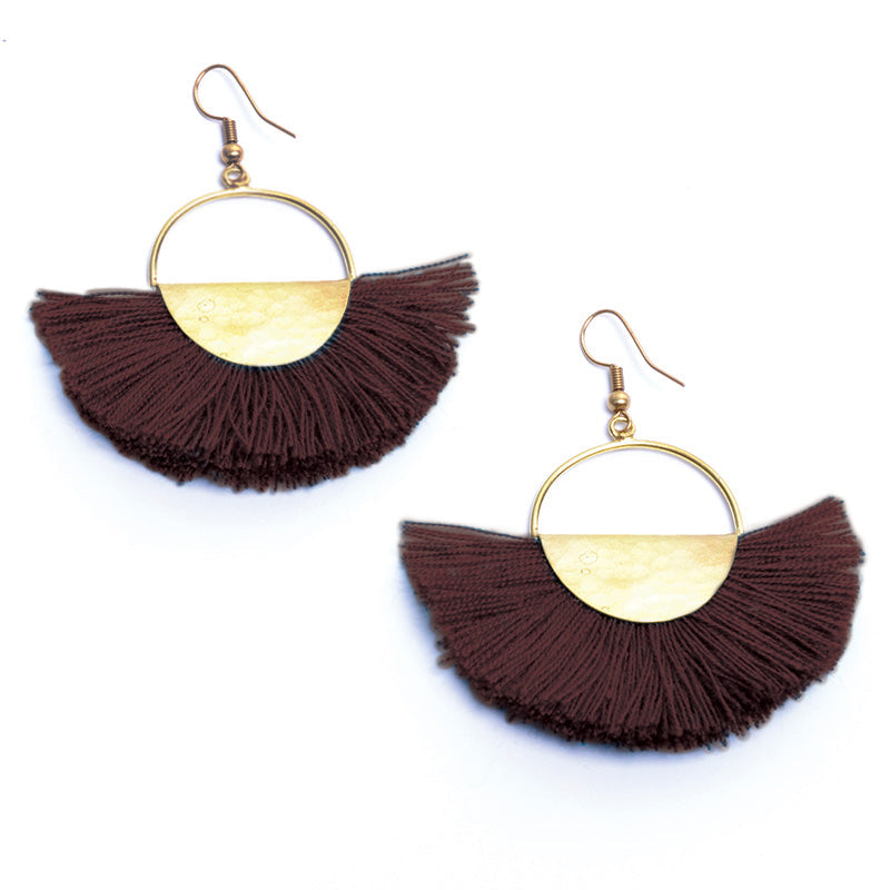 Elemental Fan Earrings - Keshet Design