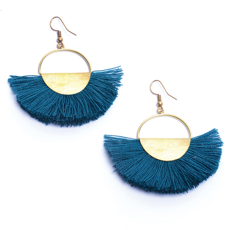Elemental Fan Earrings - Keshet Design