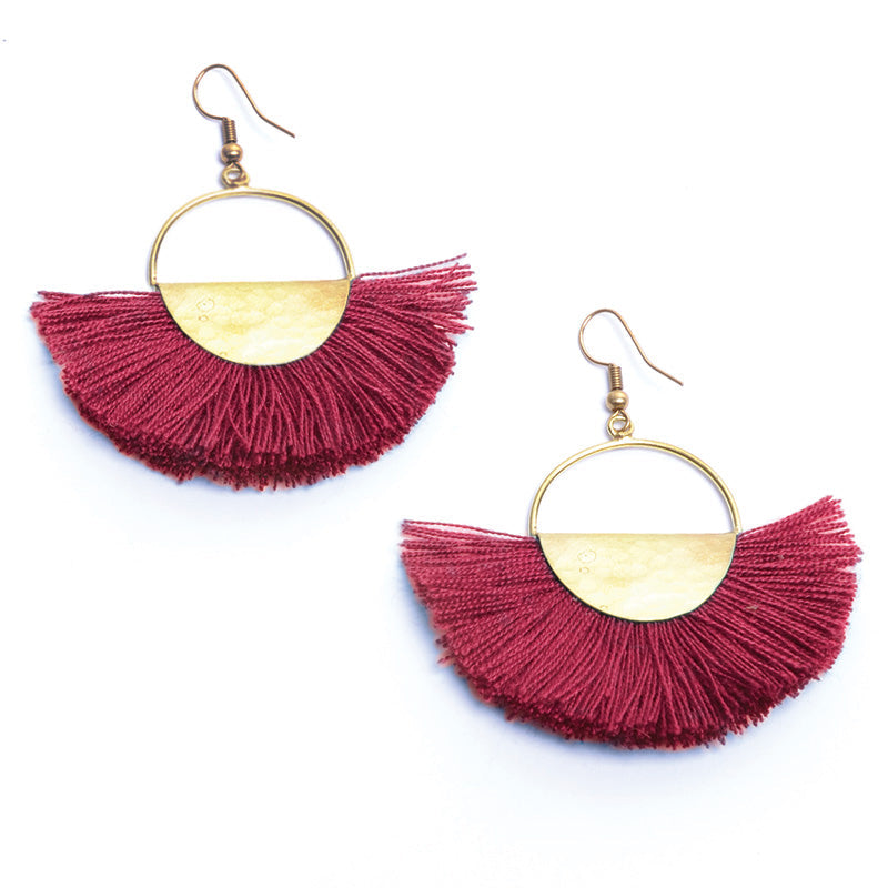 Elemental Fan Earrings - Keshet Design