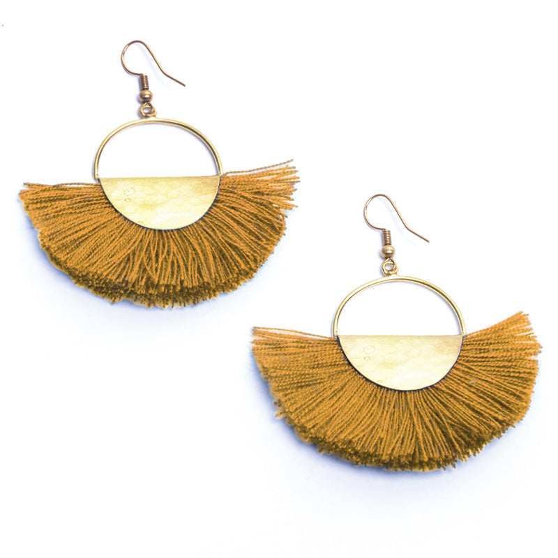Elemental Fan Earrings - Keshet Design