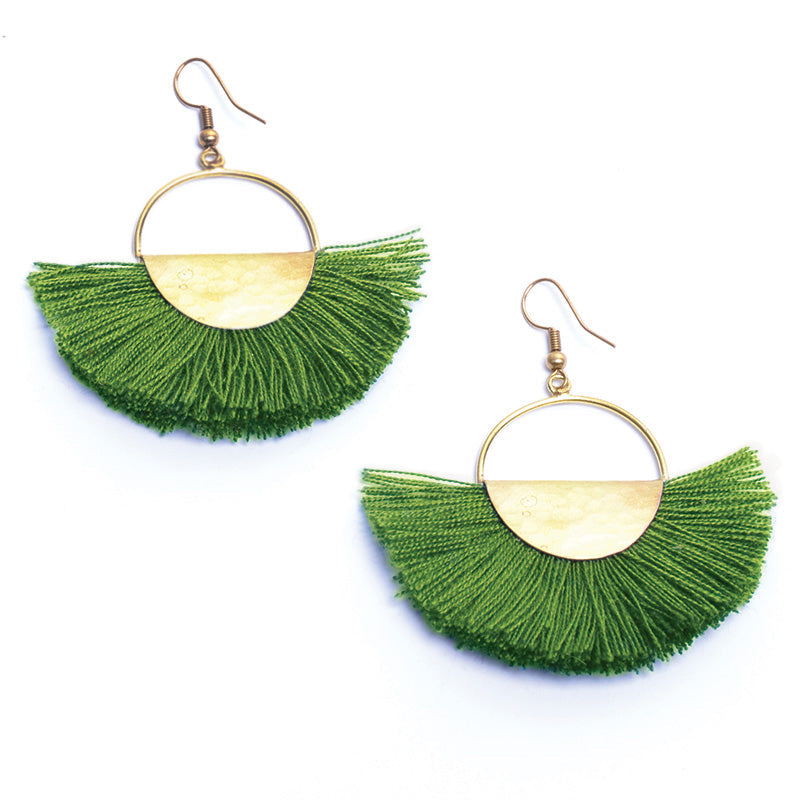 Elemental Fan Earrings - Keshet Design
