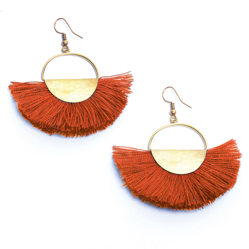 Elemental Fan Earrings - Keshet Design