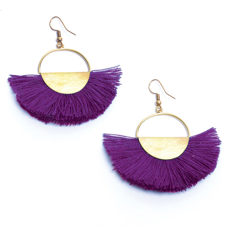 Elemental Fan Earrings - Keshet Design