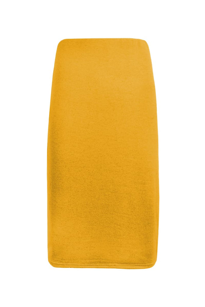 High Waisted 3/4 Pencil Skirt Plain - Keshet Design
