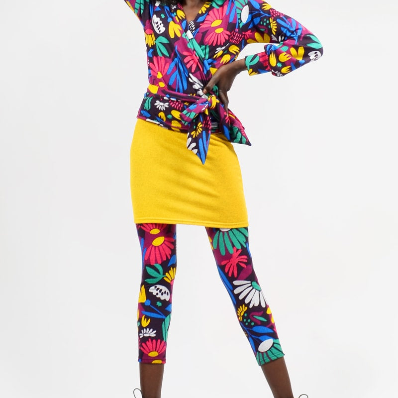 High Waisted Short Pencil Skirt Plain - Keshet Design