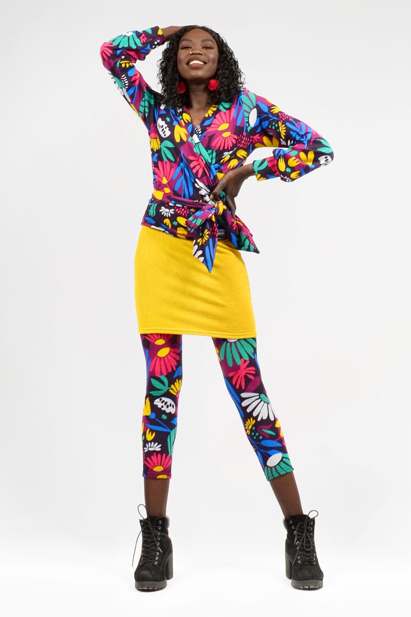 High Waisted Short Pencil Skirt Plain - Keshet Design