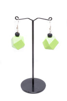 Wooden Cubic Earrings - Keshet Design