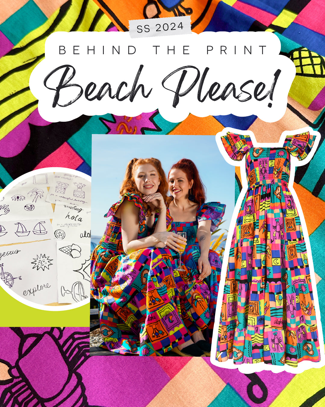 Behind the Print! Beach Please! 🎨🌴