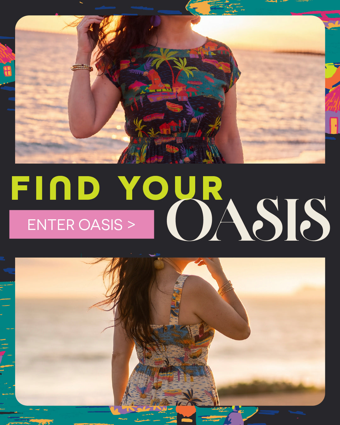 🌴 Meet Oasis: One Print, Two Moods