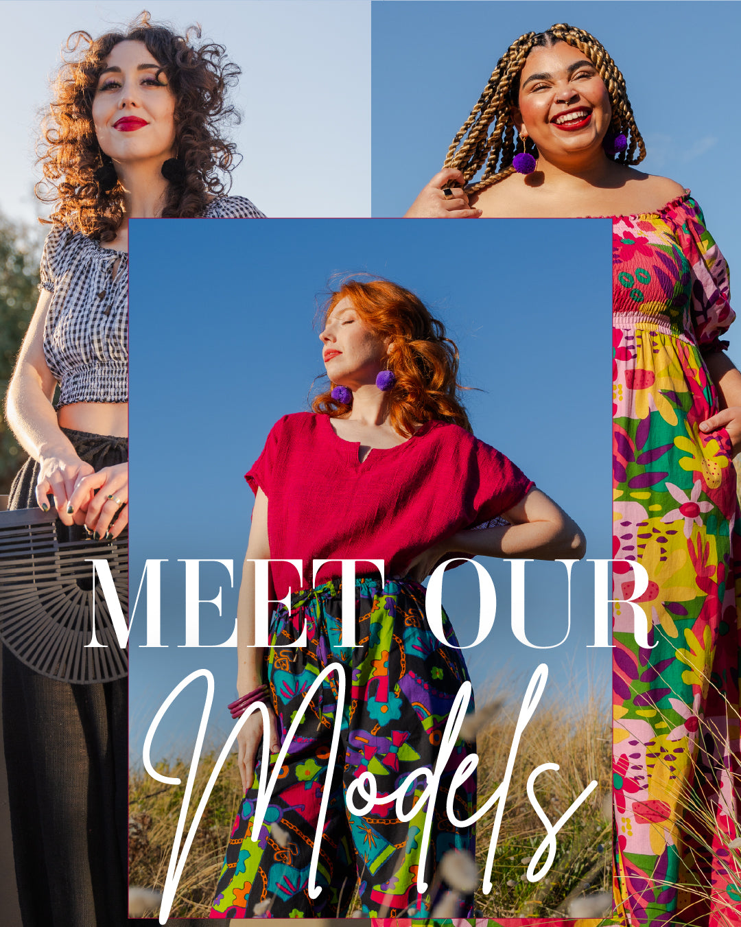 Meet our gorgeous MODELS 🌸✨