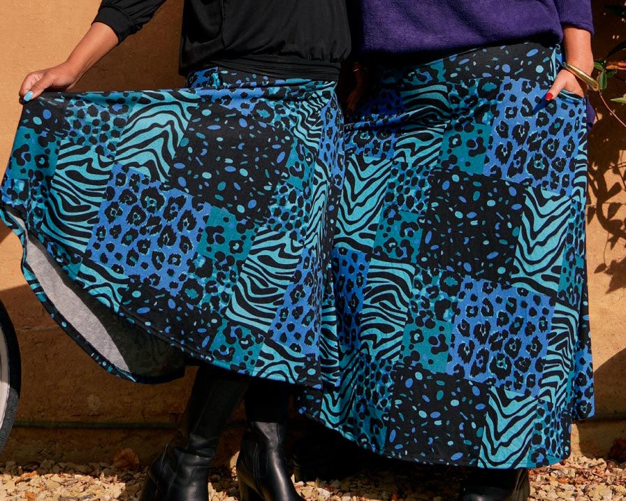 Print Knit Skirt