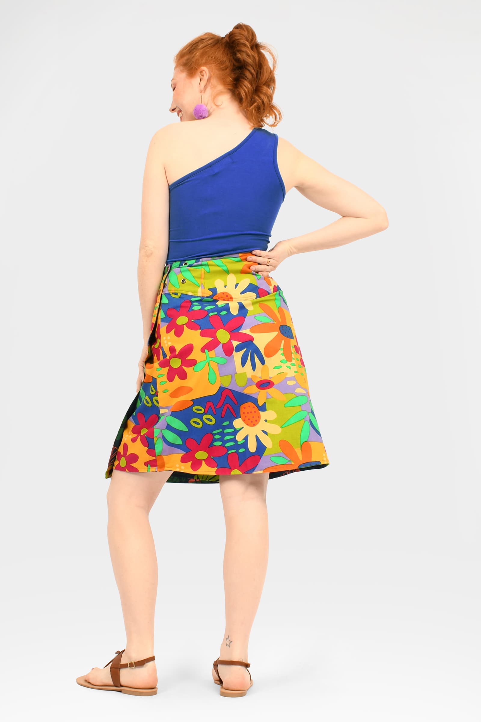 Aluula Long Reversible Button Skirt - Keshet Design